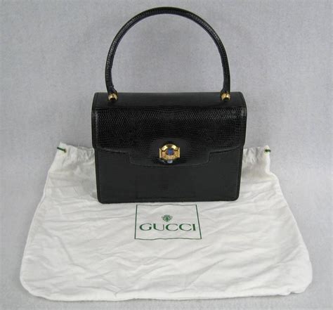 gucci black leather bag|vintage black gucci handbag.